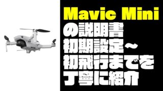 【日本一わかりやすい】Mavic Mini（マビックミニ）の使い方を丁寧に解説